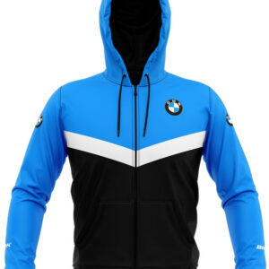 Moletom Blusa com Capuz Esportiva Brk Azul Preto