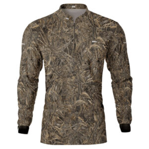 Camisa de Pesca Brk Camuflado Real Tree com Proteção com Proteção Solar UV50+