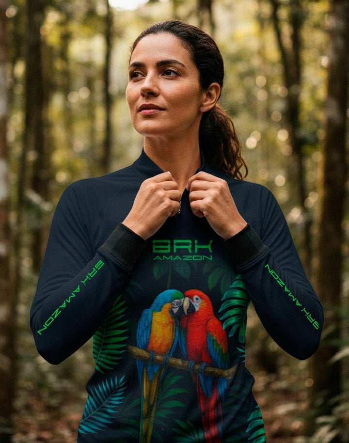 Camisa Feminina Brk Amazon Casal de Araras com Proteção UV50 - Imagem 2