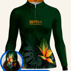 Camisa Feminina Brk Amazon Verde Folhagem com Proteção UV50