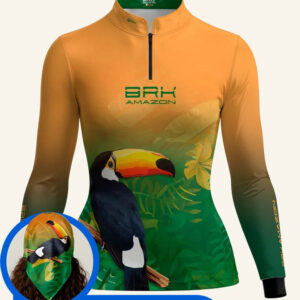 Camisa Feminina Brk Amazon Tucano Floral com Proteção UV50
