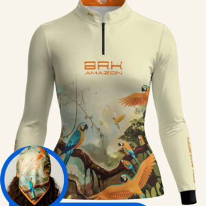 Camisa Feminina Brk Amazon Araras com Proteção UV50