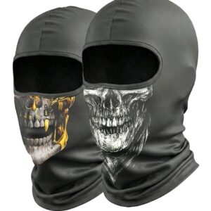 Bandana Balaclava Brk UV50 Caveira Mecânica Detalhes Dourados  Coleção Caveira