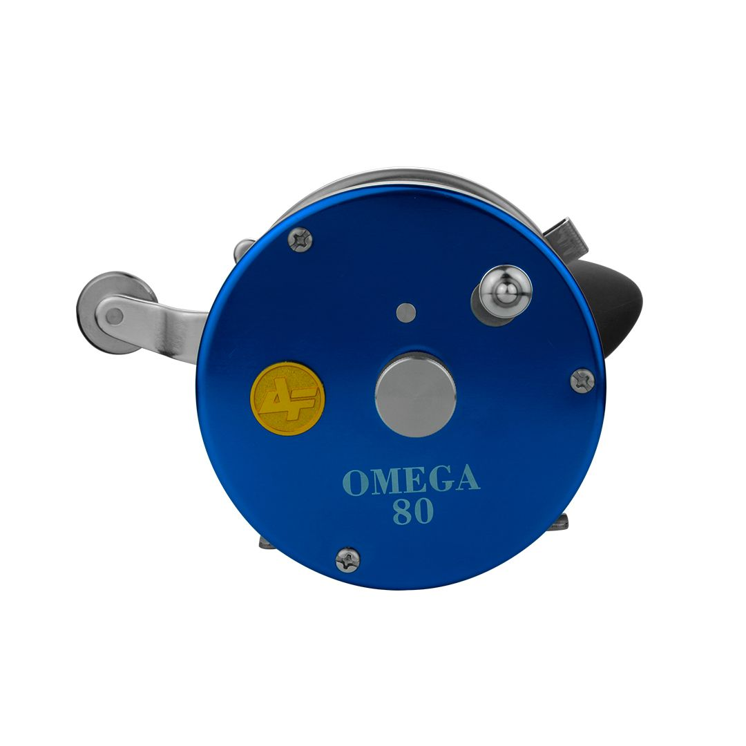 Carretilha Omega 80 Azul Direita - Albatroz Fishing - Imagem 2