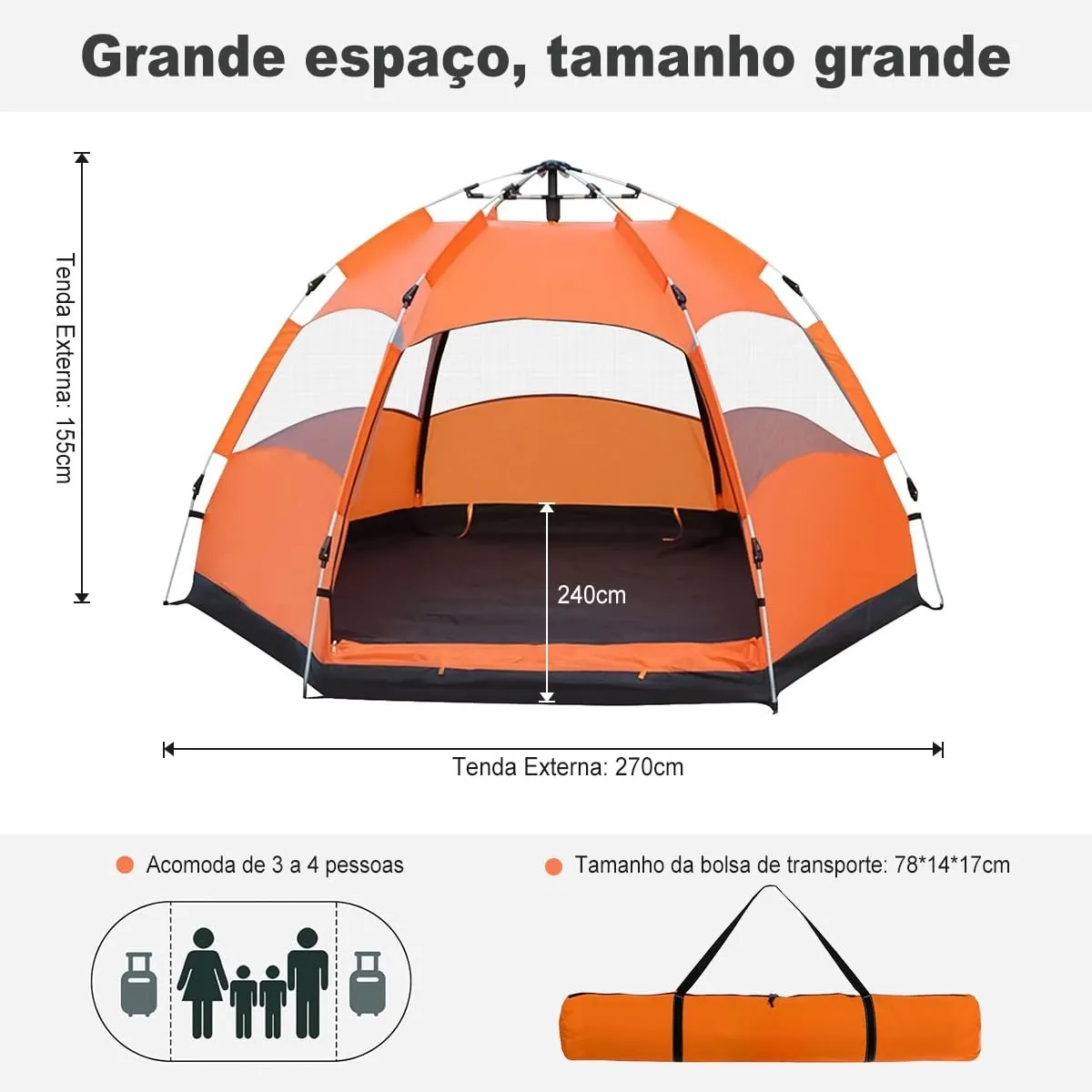Barraca Hexagonal Joyfox - Imagem 7