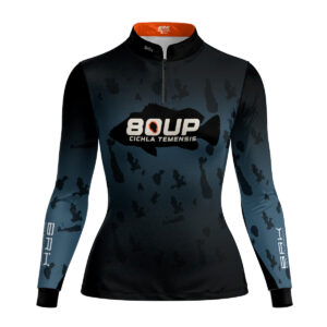 Camisa de Pesca Feminina Brk 80UP Azul com Proteção UV50