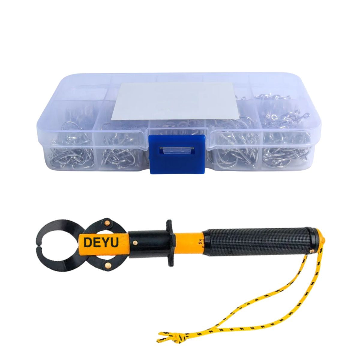 Kit Alicate de Contenção Diversas Cores + Caixa com Anzol - Imagem 8