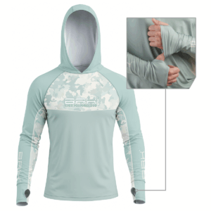 Camisa de Pesca Brk com Capuz Hybrid Camu Selva com Proteção Solar UV50+