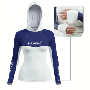 Camisa de Pesca Feminina Brk com Capuz Hybrid Off Shore com Proteção Solar UV50+