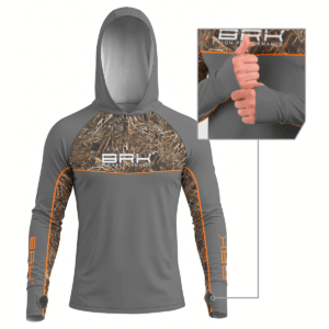 Camisa de Pesca Brk com Capuz Hybrid Real Tree Fishing com Proteção Solar UV50+