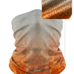 Bandana BlackMask Brk Laranja e Cinza Degradê com Proteção UV50+