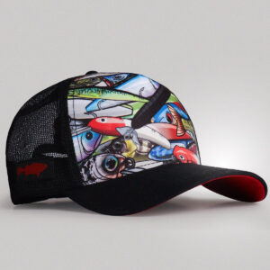 Boné de Pesca Brk Isca Artificial Preto