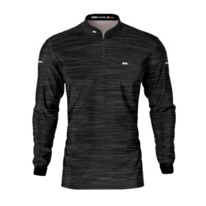 Camisa de Pesca Brk Mescla Cinza Escuro com Proteção Solar UV50+