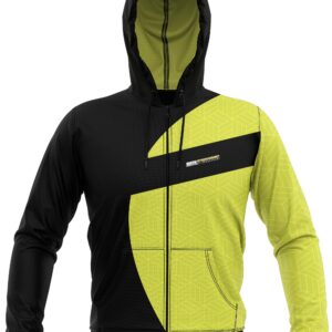 Moletom Blusa com Bolso Brk Preto/Amarelo