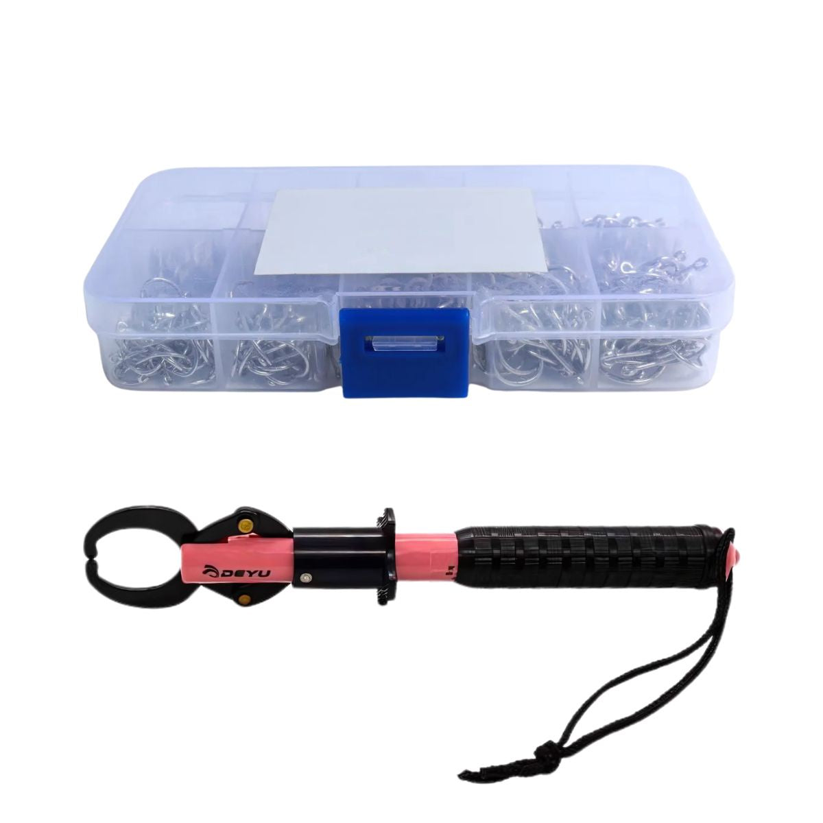 Kit Alicate de Contenção Diversas Cores + Caixa com Anzol - Imagem 2