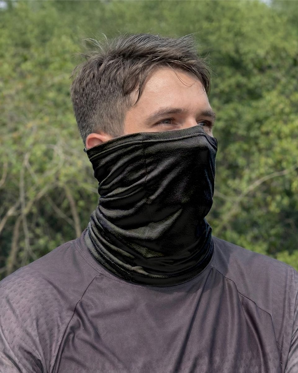 Bandana Tubeneck Brk UV50 Preto Liso Coleção Lisas Básicas - Imagem 3