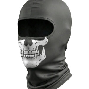 Bandana Balaclava Brk Caveira Branca e Preta com Proteção UV50+