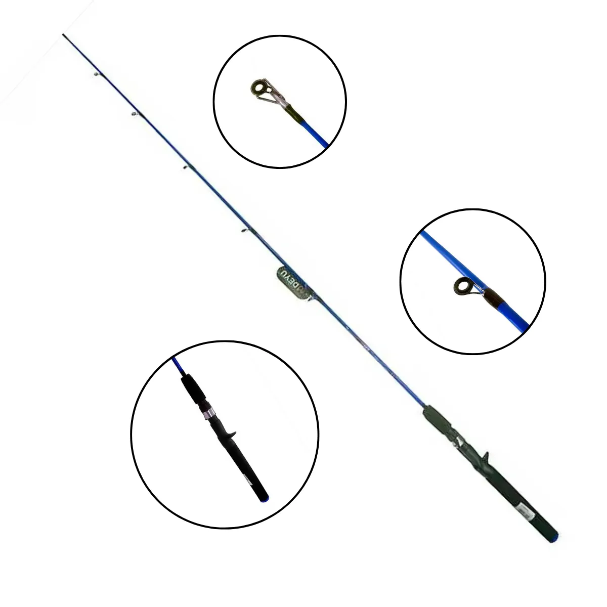 Vara de Pesca Deyu Max Bull MB-CFS1651M 20lbs 1,65m | Azul - Carretilha (Inteiriça) - Imagem 3