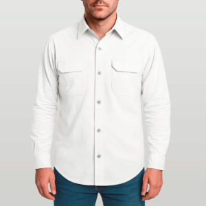 Camisa de Botão Brk Branca com Proteção UV50+