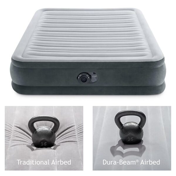 Cama Colchão Inflável Casal Com Bomba Elétrica Interna - Imagem 2