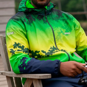 Jaqueta Corta Vento Brk Camuflado Brasil Repelente à Água com UV50