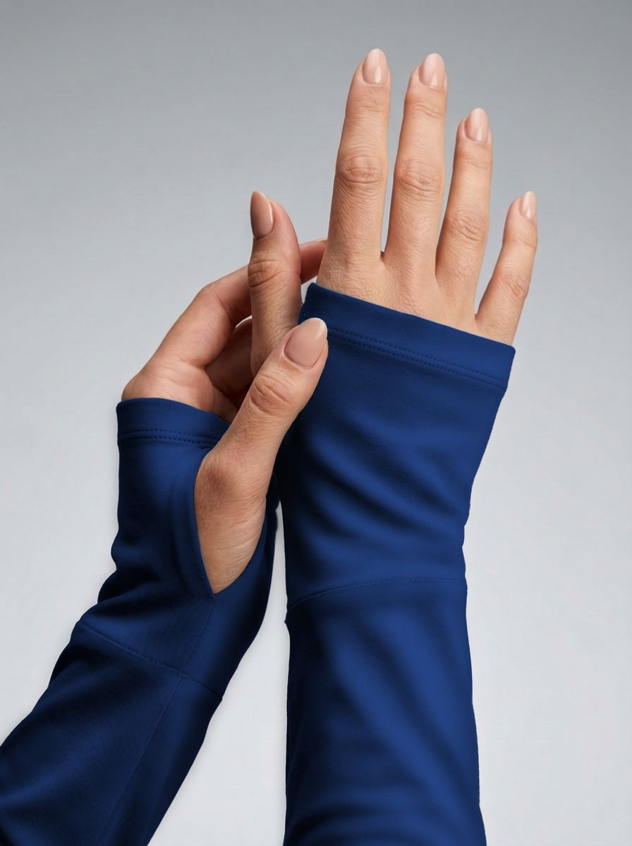 Camisa ArmorX Feminina Brk Fishing Azul Marinho Lisa com Proteção Solar UV50+ - Imagem 3