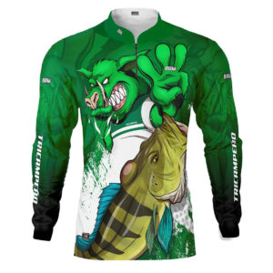 Camisa de Pesca Brk Verdão Tri Libertadores Tucunaré Azul com UV50+