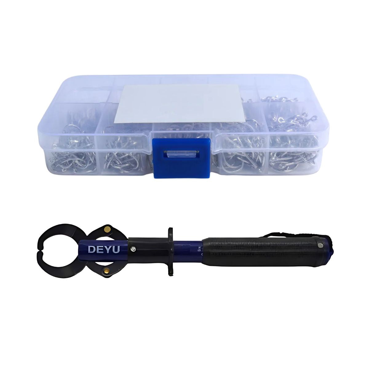 Kit Alicate de Contenção Diversas Cores + Caixa com Anzol - Imagem 4