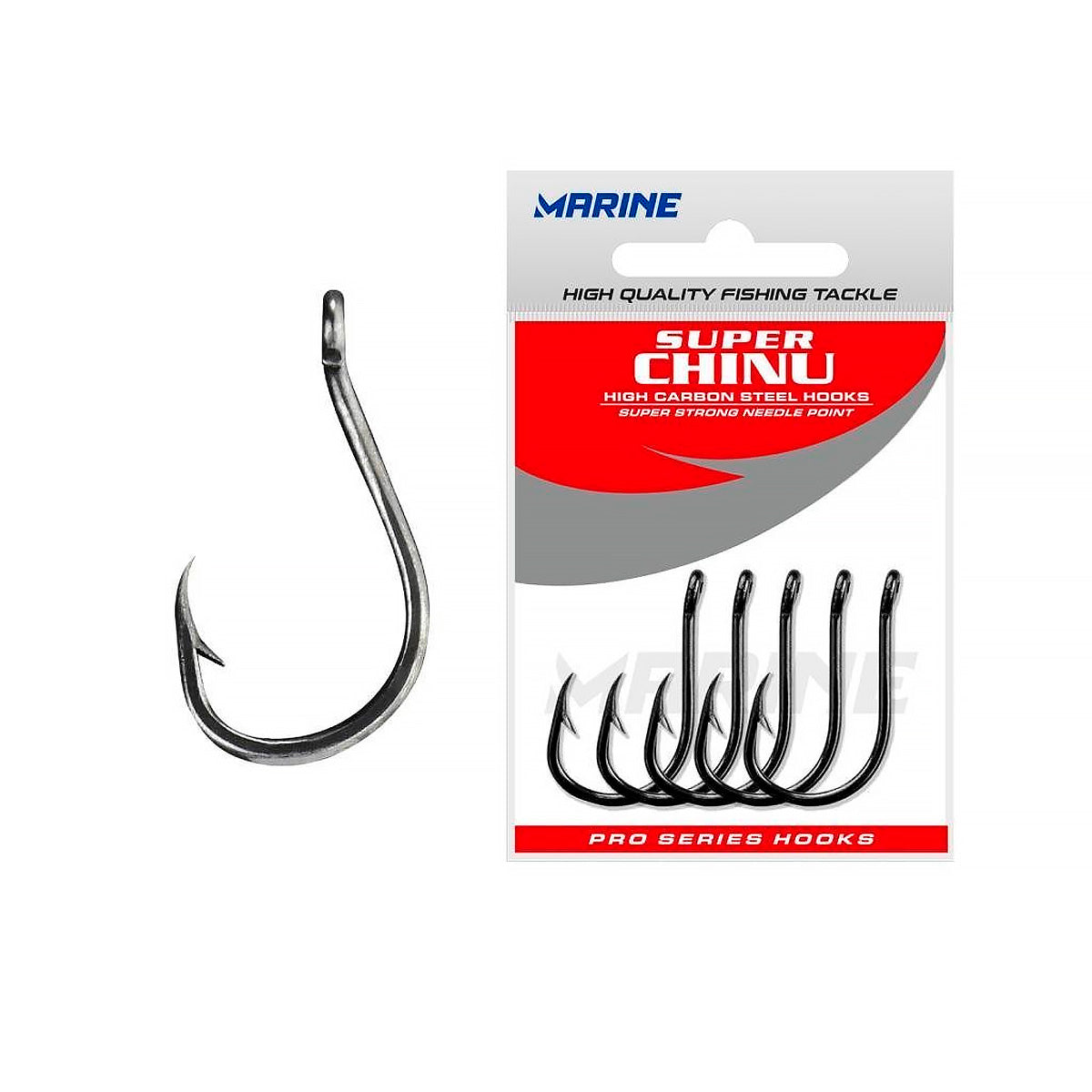 Kit com 50 Anzol Marine Super Chinu Strong Blacknickel Tam 2