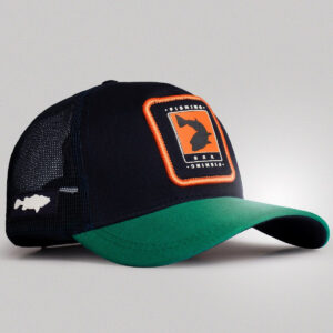 Boné de Pesca Brk Fishing Dourado Verde Laranja Azul