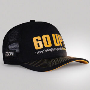 Boné Trucker de Pesca Brk 60 UP - Preto e Amarelo