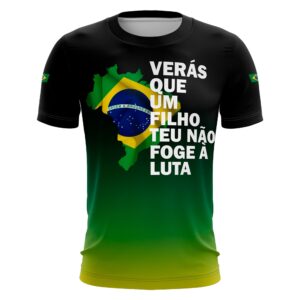 Camiseta Brasil Patriota Orgulho Brasileiro com Proteção UV 50+