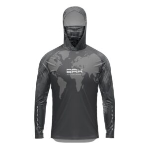 Camisa FusionX Brk Discovery Cinza com Capuz e Proteção UV50+