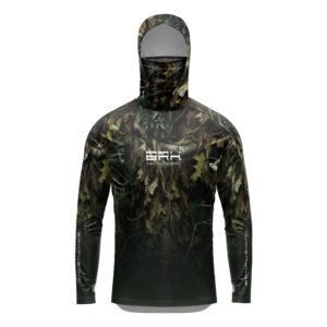 Camisa FusionX Brk Hunter Verde com Capuz e Proteção UV50+
