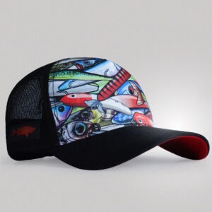 Boné de Pesca Brk Isca Artificial Vermelho