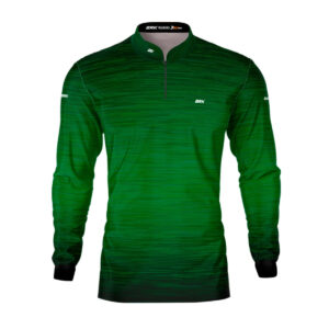 Camisa de Pesca Brk Mescla Verde Escuro com Proteção Solar UV50+