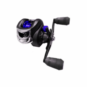 Carretilha Deyu Manivela Esquerda LK201 - Cor:Azul