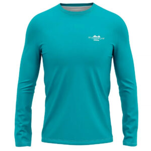 Camisa Térmica Segunda Pele Brk Infantil Turquesa com Proteção UV50+